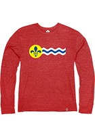 Rally St Louis Red City Flag Long Sleeve Fashion T Shirt