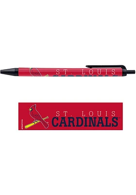 St Louis Cardinals 5 Pack Pens Pen Set - Red