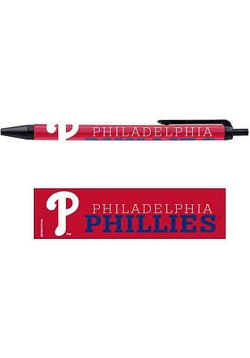 Philadelphia Phillies 5 Pack Pens Pen Set - Black