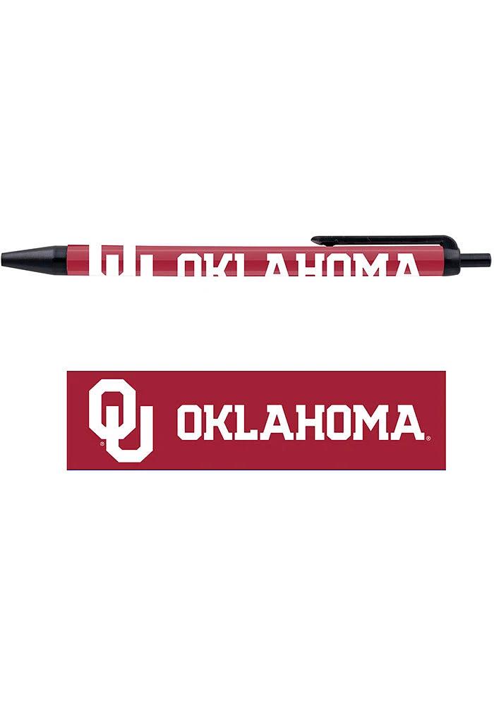 Oklahoma Sooners 5 Pack Pens Pen Set - Red