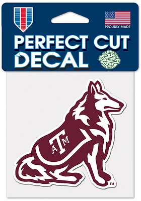 Texas A&M Aggies 4x4 Auto Decal - Maroon