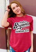 Rally Kansas City Red Arthur Bryants Logo Short Sleeve Fashion T Shirt