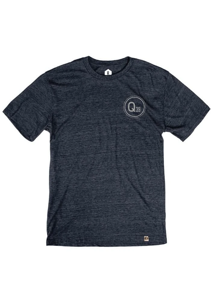 Rally Kansas City Navy Blue Q39 Logo Short Sleeve Fashion T Shirt