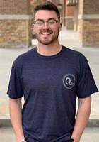 Rally Kansas City Navy Blue Q39 Logo Short Sleeve Fashion T Shirt
