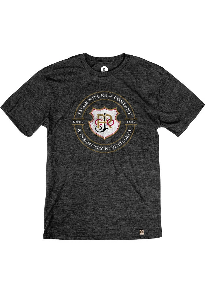 Rally Kansas City Black J Reiger Logo Short Sleeve Fashion T Shirt