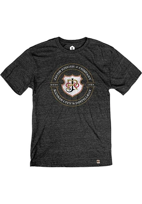 Rally Kansas City Black J Reiger Logo Short Sleeve Fashion T Shirt
