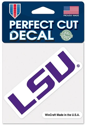 LSU Tigers 4x4 Auto Design Auto Decal - Purple