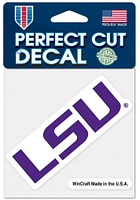 LSU Tigers 4x4 Auto Design Auto Decal - Purple