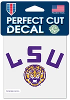 LSU Tigers 4x4 Auto Logo Auto Decal - Purple