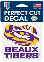 LSU Tigers 4x4 Auto Graphic Auto Decal - Purple