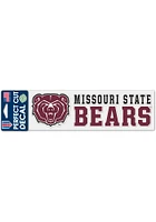 Missouri State Bears 3x10 Perfect Cut Auto Decal - Maroon