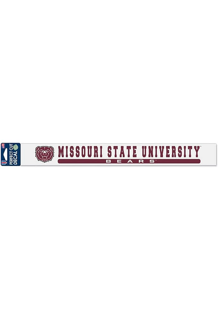 Missouri State Bears 2x17 Perfect Cut Auto Strip - Maroon