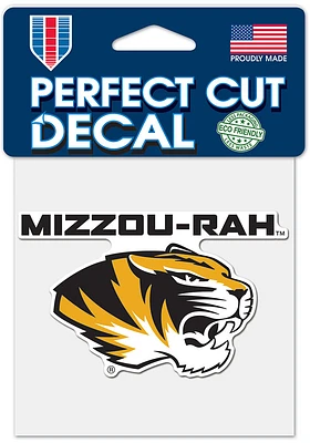 Missouri Tigers 4x4 Auto Decal - Black