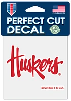 Nebraska Cornhuskers 4x4 Auto Decal - Red