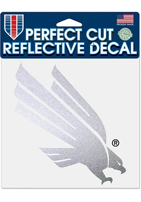 North Texas Mean Green 8x8 Reflective Auto Decal - Silver