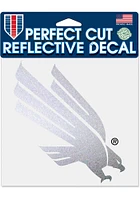 North Texas Mean Green 8x8 Reflective Auto Decal - Silver