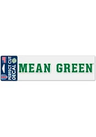 North Texas Mean Green 3x10 Perfect Cut Auto Decal - Green