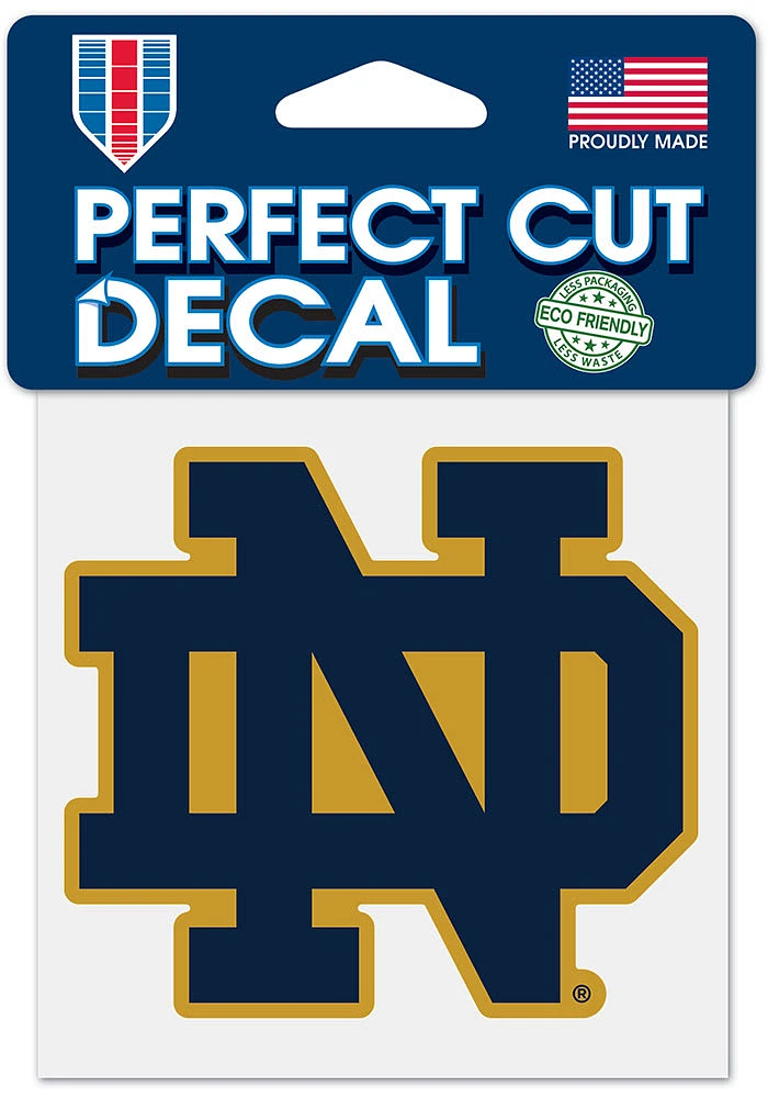 Notre Dame Fighting Irish 4x4 Design Auto Decal - Blue