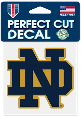 Notre Dame Fighting Irish 4x4 Design Auto Decal - Blue