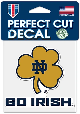 Notre Dame Fighting Irish 4x4 Auto Decal - Blue