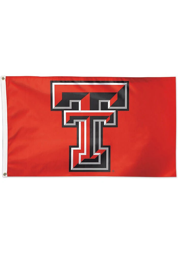 Texas Tech Red Raiders 3x5 ft Deluxe Silk Screen Grommet Flag - Red