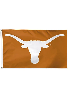 Texas Longhorns 3x5 ft Deluxe Silk Screen Grommet Flag - Burnt Orange