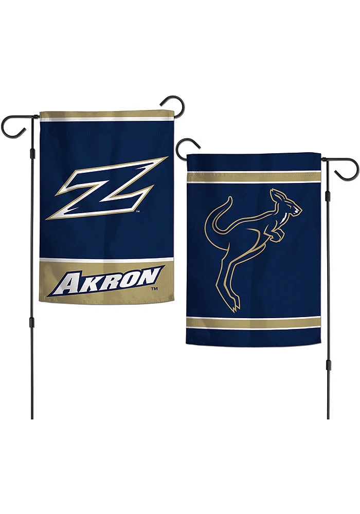 Akron Zips 12x18 inch Garden Flag - Blue