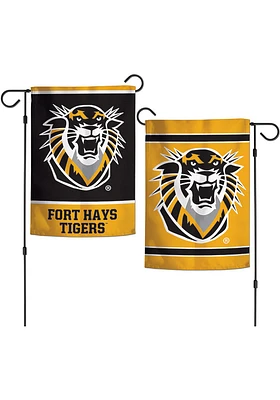 Fort Hays State Tigers 12x18 inch Garden Flag - Black