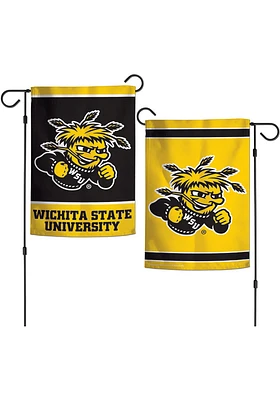 Wichita State Shockers 12x18 inch Garden Flag - Black