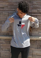 Texas Mens Grey Workhorse Long Sleeve Hoodie