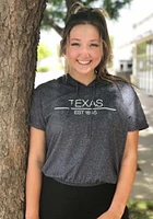 Texas Womens Navy Blue Precint Jr Short Sleeve T-Shirt