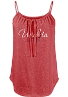 Wichita Womens Red Fault Line Jr Tank Top