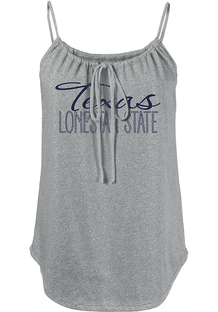 Texas Womens Grey Fault Line Jr Tank Top