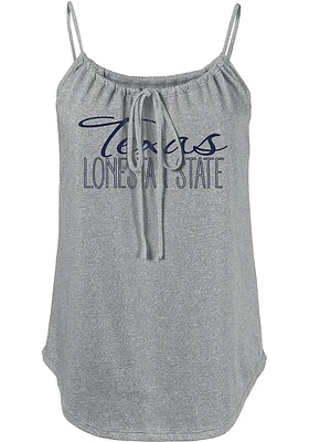 Texas Womens Grey Fault Line Jr Tank Top