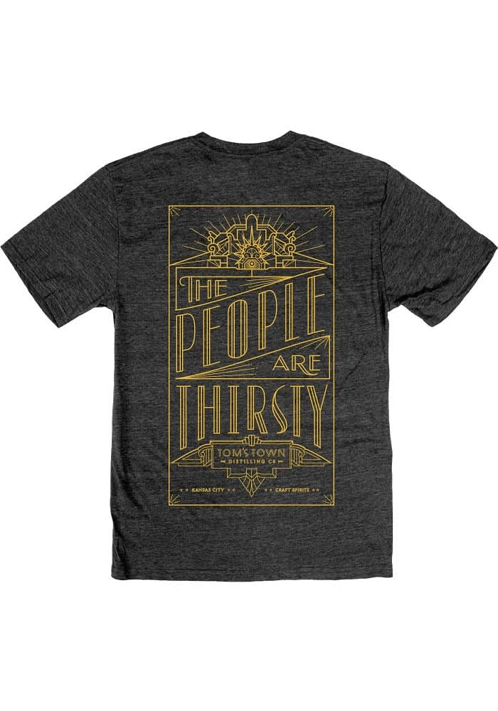 Rally Kansas City Black Toms Town Short Sleeve Fashion T Shirt