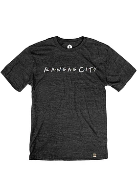 Rally Kansas City Black Wordmark Dots Short Sleeve Fashion T Shirt
