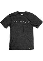 Rally Kansas City Black Wordmark Dots Short Sleeve Fashion T Shirt