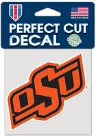 Oklahoma State Cowboys 4x4 Auto Decal - Orange