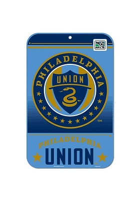 Philadelphia Union 11X17 Plastic Sign - Navy Blue