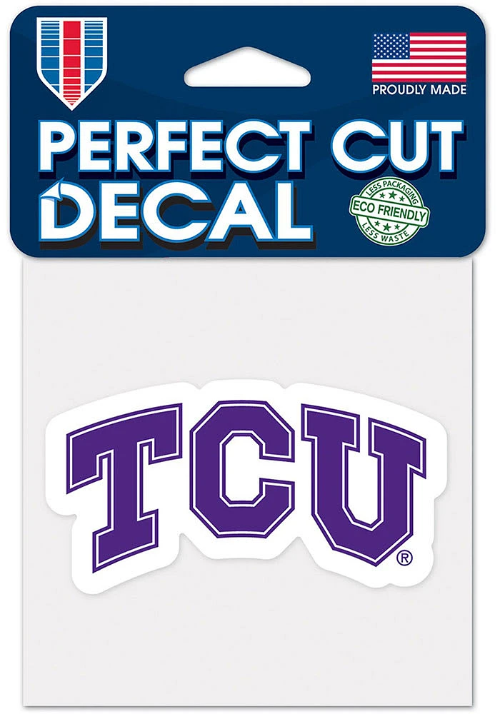 TCU Horned Frogs 4x4 Design Auto Decal - Purple