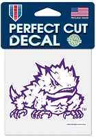 TCU Horned Frogs 4x4 Graphic Auto Decal - Purple