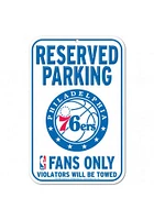 Philadelphia 76ers Parking Sign - Red