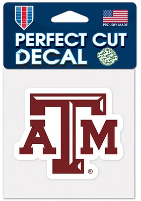 Texas A&M Aggies 4x4 Design Auto Decal - Maroon