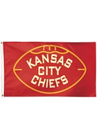 Kansas City Chiefs Football Deluxe 3x5 Silk Screen Grommet Flag - Red