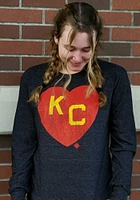 Rally Kansas City Monarchs Heart Long Sleeve Fashion T Shirt