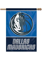 Dallas Mavericks 28x40 Red Silk Screen Sleeve Banner - Blue