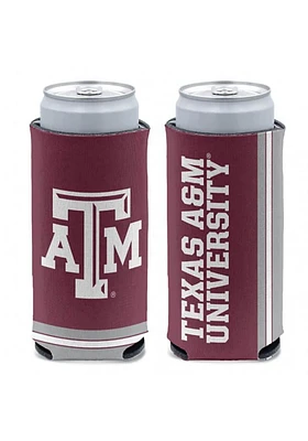 Texas A&M Aggies Striped Primary Logo Slim Coolie