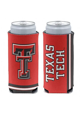 Texas Tech Red Raiders Striped Primary Logo Slim Coolie