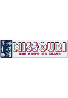 Missouri 3x10 Show Me State Auto Decal - Red