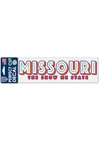Missouri 3x10 Show Me State Auto Decal - Red